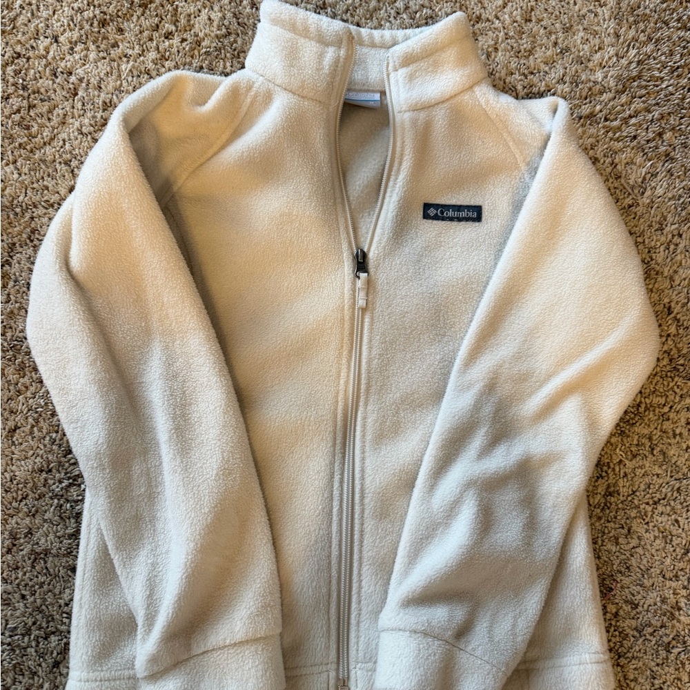 Columbia Off-White Fleece Jacket